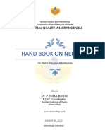 Hand Book On Nep 2020: Internal Quality Assurance Cell