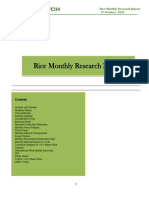 Rice Monthly Research Report Summary