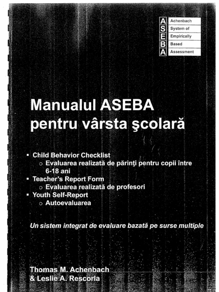 ASEBA Manual | PDF