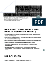 HRM Functions British Model