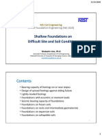 5a. Shallow Foundations - Difficult Conditions