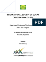 International Society of Sugar Cane Technologists: Reports and Abstracts of The Proceedings of The XXX Congress