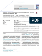 Analysis of Midwifery Teachers' Approach To Identifying Student Midwives With Poor Clinical Reasoning Skills