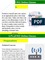 Preparations: 5 P's of PCC Online Classes