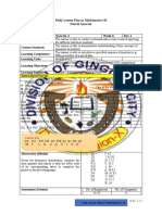 Daily Math Lesson Plan on Measures of Position for 10th Grade