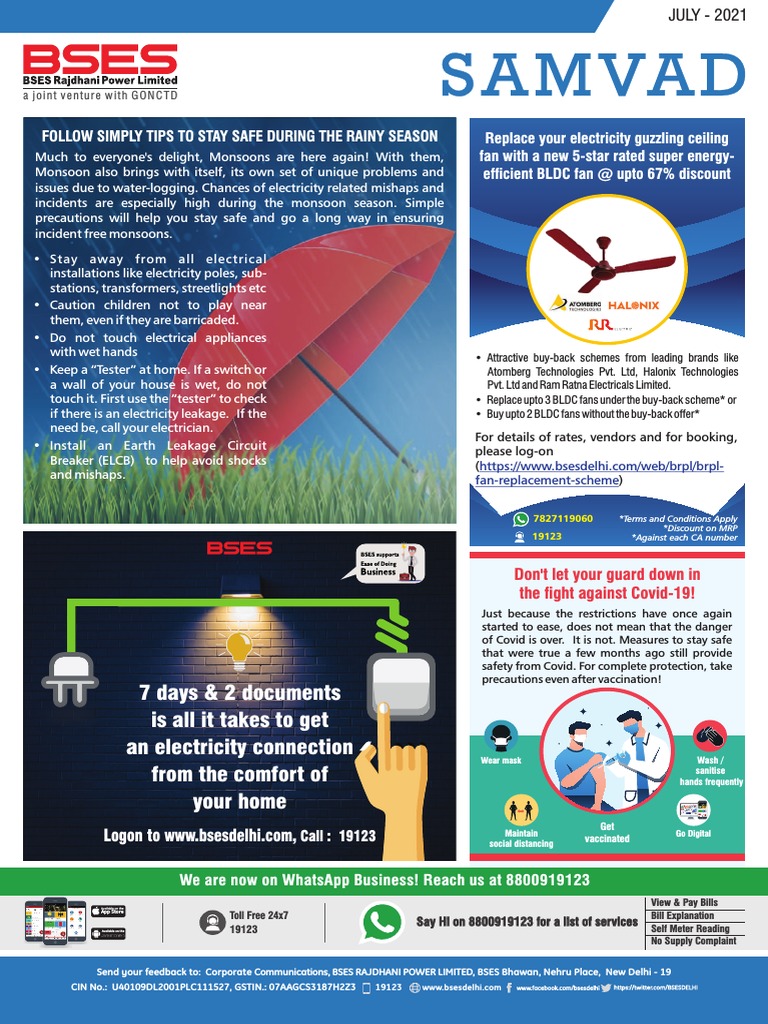 Samvad 7 Days & 2 Documents Is All It Takes To Get An Electricity