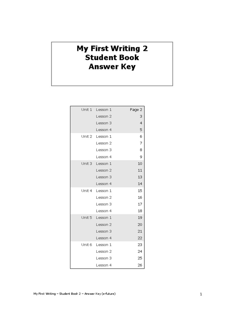 My First Writing 2 Student Book Answer Key (e-future | PDF | Orange (Fruit) | Nest