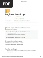 Beginner Javascript: Browser (Chrome) Shortcuts