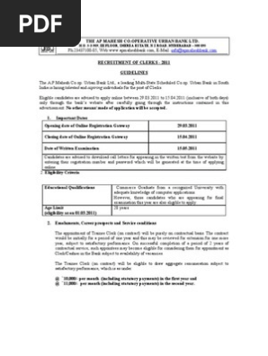 Recruitment Clerks 2011 Guidelines | PDF