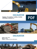Excavator: Digging / Excavating / Loading (Mainly) Unloading / Pulling E, T, C
