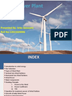 Wind Power Plant: Presented By: Arko Goswami Roll No-12013320006