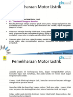 G. Pemeliharaan Motor Listrik