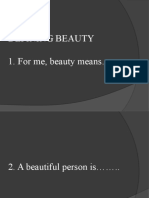 Defining Beauty Activities