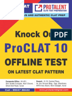 Knock Out ProCLAT 10 2021 Offline Test