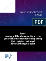 Song Association Game