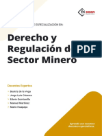 Derecho y Regulación Del Sector Minero: Diploma