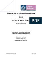 Clinical Radiology Curriculum 2015