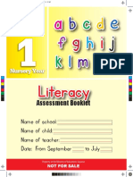 Literacy Assessment Booklet - Year 1