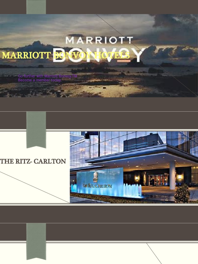 Marriott Bonvoy Hotels Go Further With Marriott Bonvoy TM A Member Today PDF