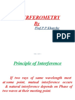 Interferometry By: Prof.P.P.Kharche