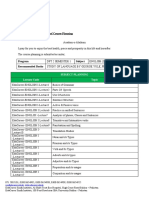 Course Planning of DPT 2 Semester 1