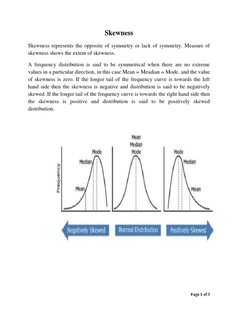 Understanding Skewness and Kurtosis | PDF | Skewness | Sampling ...