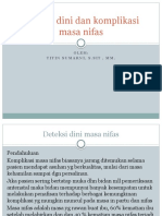 Pertemuan 5 (Deteksi Dini Dan Komplikasi Pada Masa Nifas Dan Penanganya 2)