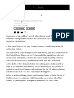 A Thread From @tequieremos - "Some Parts of Imran Khan's Speech Where He Discussed The Initial Years of Pakistan's War Against Terror (... ) "