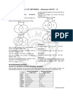 Solutions For CAT 2019 DILR - Afternoon (SLOT - 2) : Set On Venn Diagrams