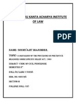 Snehangshu Kanta Acharya Institute of Law: Name-Soumyajit Majumder. Topic