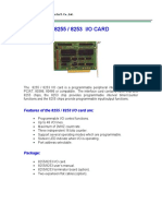 Features of The 8255 / 8253 I/O Card Are