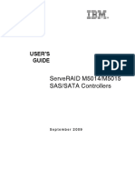 Serveraid M5014/M5015 Sas/Sata Controllers: User'S Guide