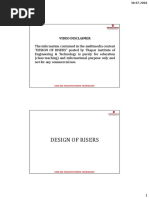 Design of Risers: Ume 505: Manufacturing Technology