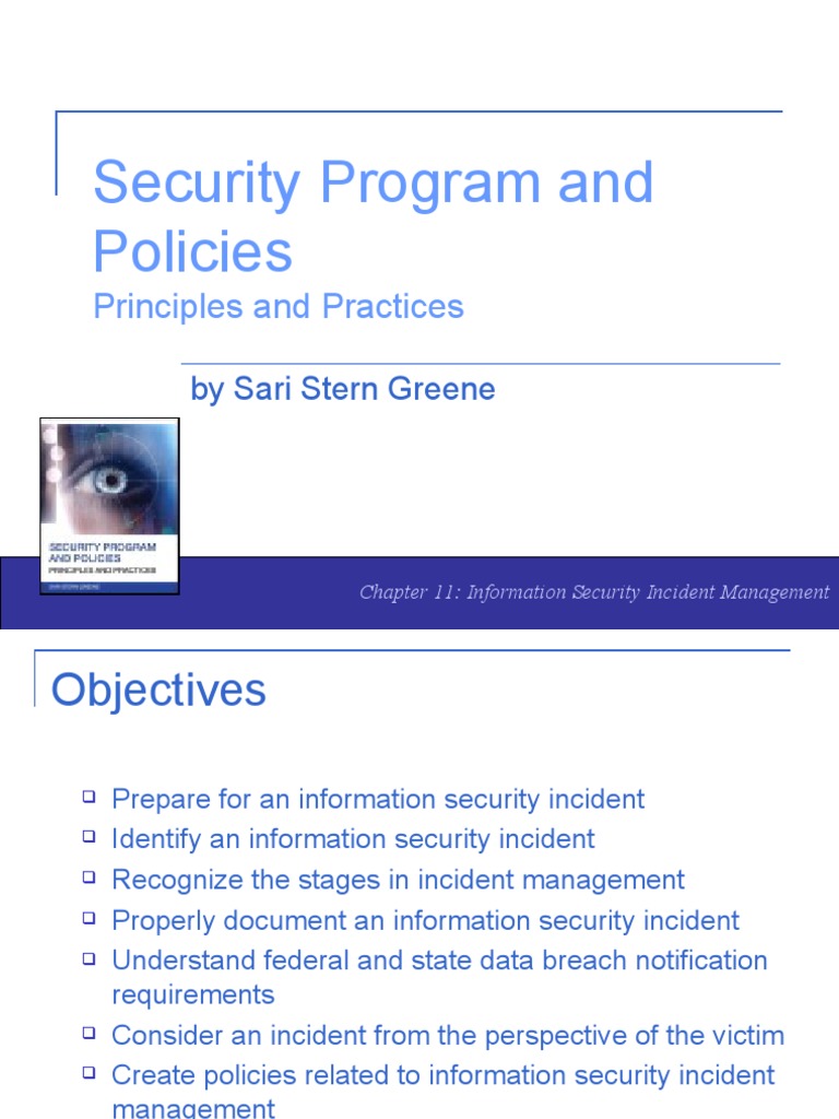 Security Program and Policies | PDF | Incident Management | Information ...