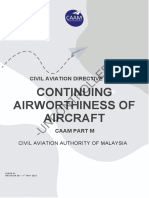CAD 6801 Continuing Airworthiness of Aircraft CAAM PART M 2