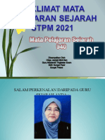 Taklimat Sejarah STPM Untuk Orientasi t6r 2021