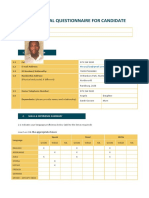 Moses Biographical Questionnaire