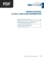 Service Factor & Load Class by Agma-1