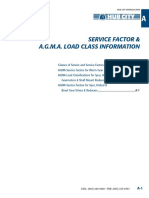 Service Factor & Load Class by Agma-1