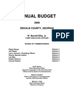 09 DeKalb GA Budget Book