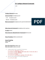 CISCO Configure Network