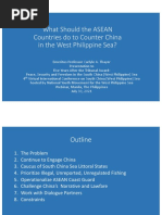 Thayer, What Should The ASEAN Countries Do To Counter China in The West Philippine Sea?