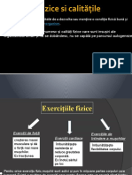 Exercițiile Fizice Si Calitățile Motrice
