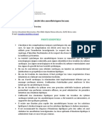 Nouveautés Sur La Toxicité D Es Anesthésiques Locaux: . M. Malinovsky, M. P. Terrien J