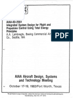 Paper - 1983 - Integrated System Design For Flight and Propulsion Control Using Total Energy Principles - Antonius A Lambregts