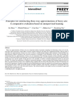 Principles For Constructing Three-Way Approximations of Fuzzy Sets: A Comparative Evaluation Based On Unsupervised Learning