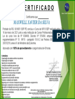 Certificado NR10 SEP - MAXWELL XAVIER