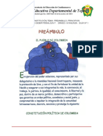 Educación de Cundinamarca documento sobre los principios fundamentales de la Constitución Colombiana