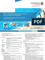 Guide To The Executive Regulations of Law No. (2) For The Year 2012 (Swimming Pools)