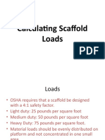 Calculation of Scaffolding Load